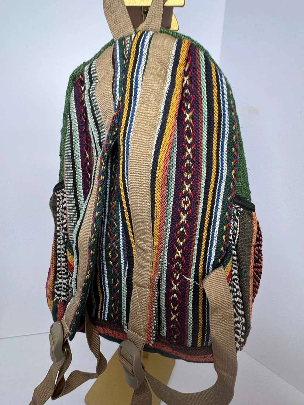HIMALAYA HEMP woven small backpack
